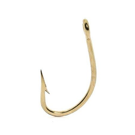 Mustad Classic O'Shaughnessy Live Bait Hook, Size 1, Forged, 3X Short Shank, Ringed Eye, Bronze, 100PK 9174-BR-1-100